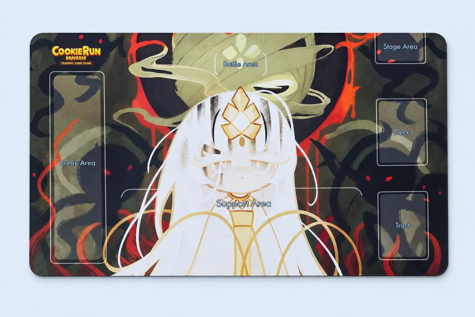 Cloud Blue studio presentation of CookieRun Gold Character Playmat.